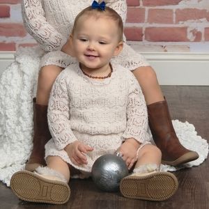 Infant Crochet Sweater Knit Holiday Dress
